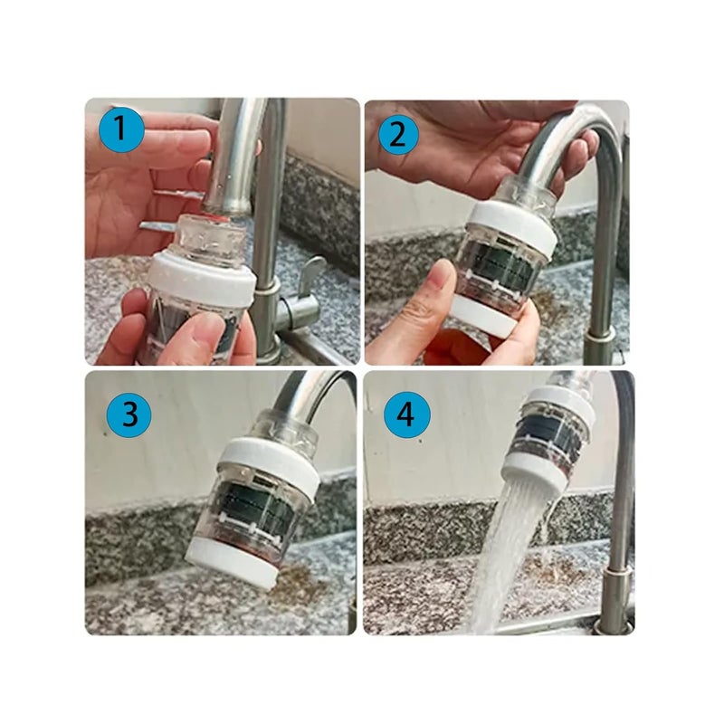PCTC 3 Pack Water Filters - Magnet & Activated Carbon Purification for Standard Sink Faucets - Image 5